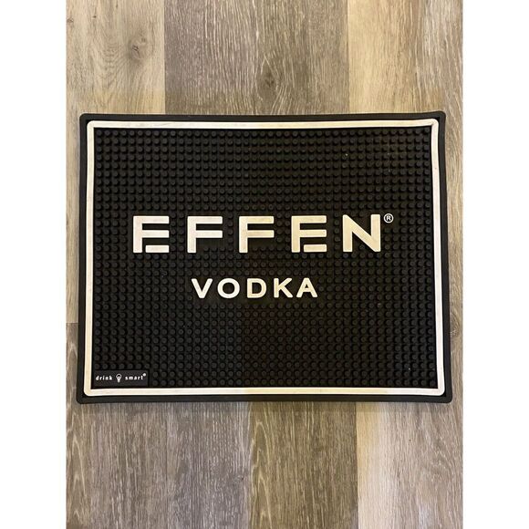 2010 Effen Vodka Rubber Bar Spill Mat box shape 13.5" x 10.5" - Picture 1 of 7